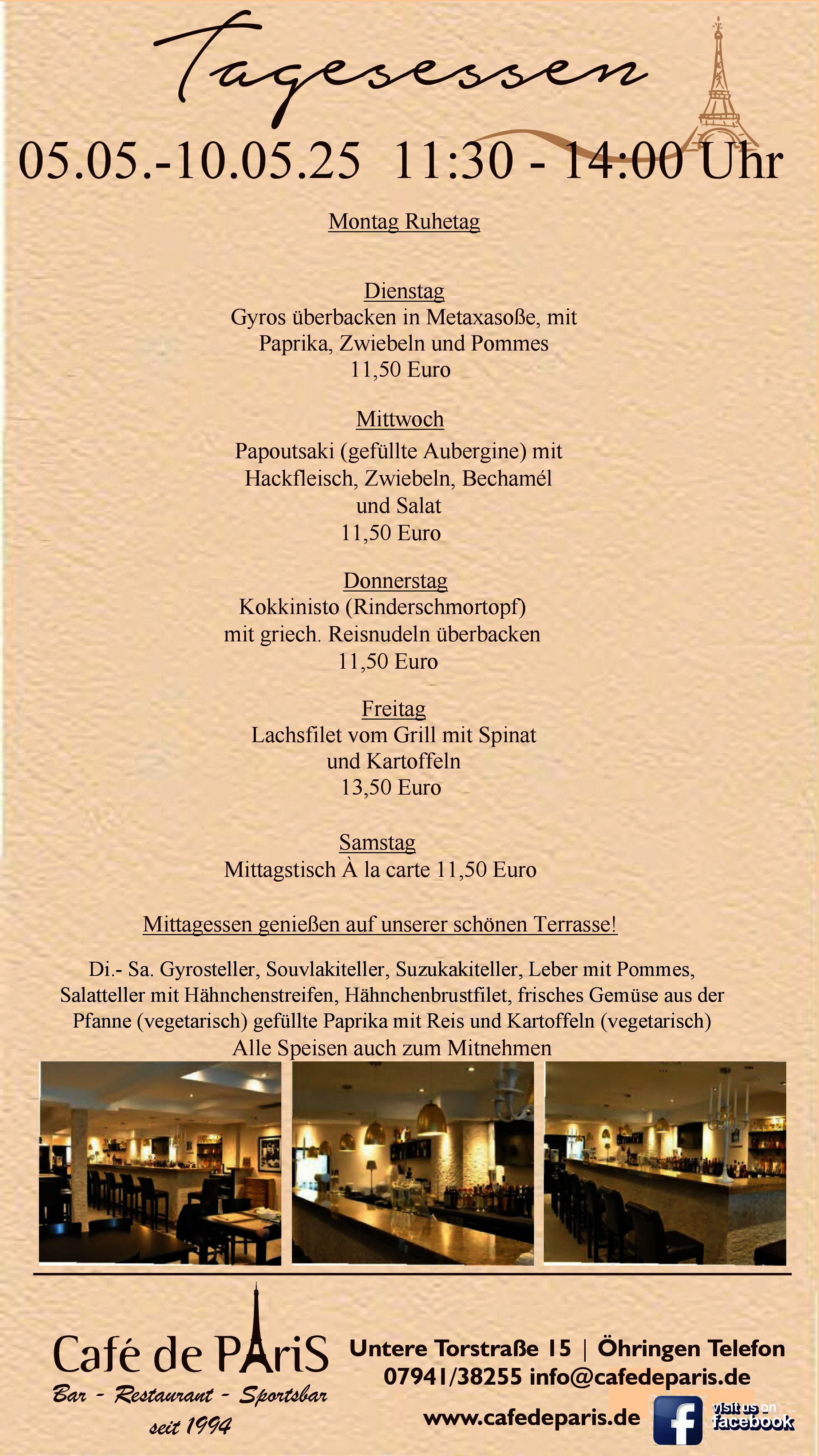 Tagesessen 05.05.-10.05.25