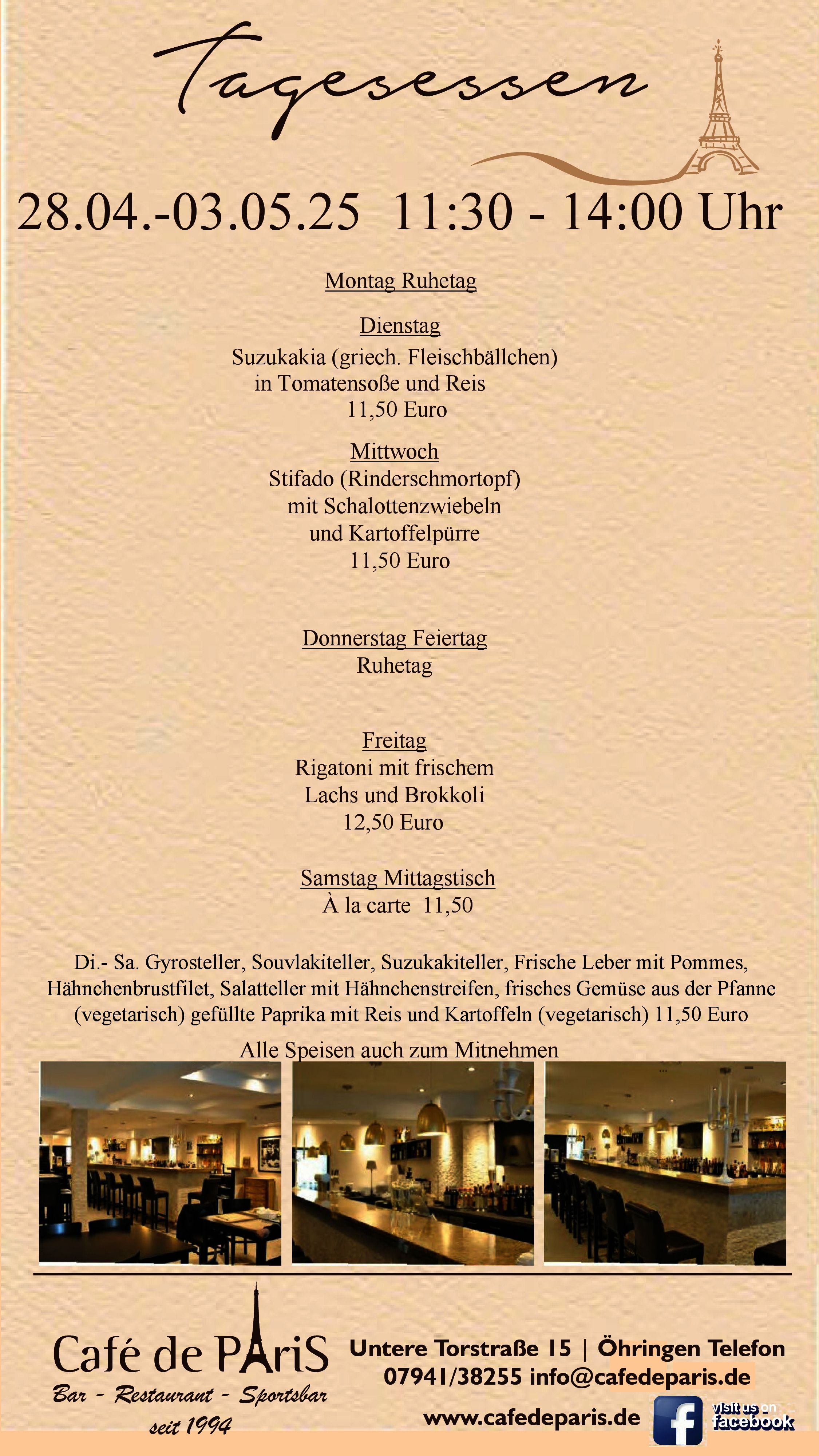 Tagesessen 28.04.-03.05.25
